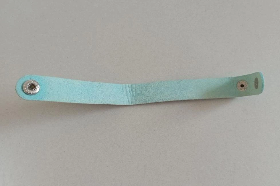 Blauwe kunstleren armband – photo 6